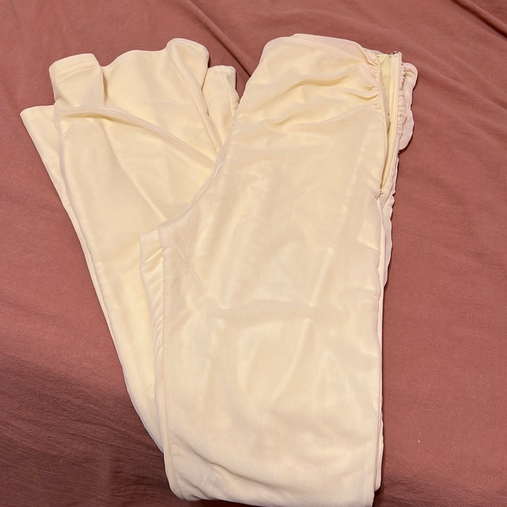 Yellow flare pants